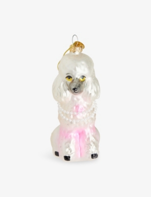SELFRIDGES EDIT: Dog Glitter Glass Christmas Decoration