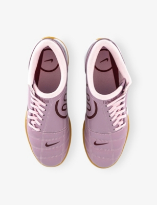 NIKE: W T90 Patent-Leather Low-Top Trainers