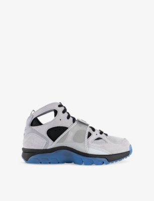NIKE: Nike Air Trainer Huarache Suede and Faux-Leather High-Top Trainers