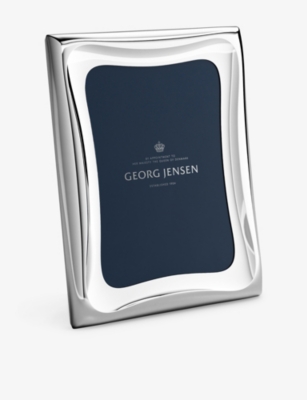 GEORG JENSEN: Cobra Stainless-Steel Picture Frame
