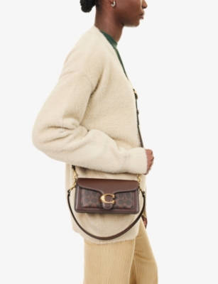 Coach Womens B4/maple Maple Tabby 20 Signature-canvas Shoulder Bag