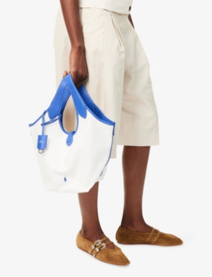 POLO RALPH LAUREN: Polo Play Leather Tote Bag&nbsp;&nbsp;
