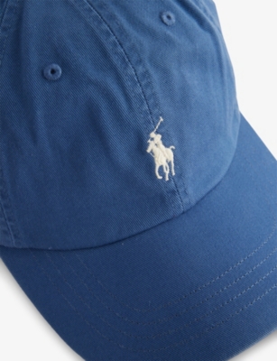 Polo Ralph Lauren Womens Earth Blue Iconic Chino Cotton Baseball Cap