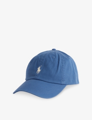 Polo Ralph Lauren Womens Earth Blue Iconic Chino Cotton Baseball Cap
