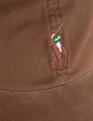 Polo Ralph Lauren Womens Chestnut Pony-embroidered Cotton Cap In Brown