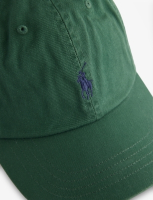 Polo Ralph Lauren Womens Washed Forest Iconic Chino Cotton Baseball Cap