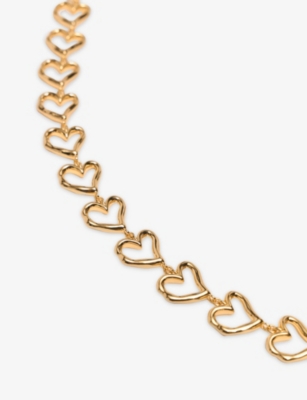 MAJE: Heart Brass Necklace