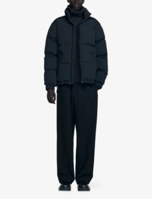 SANDRO: High-Neck Side-Pocket Puffer Jacket