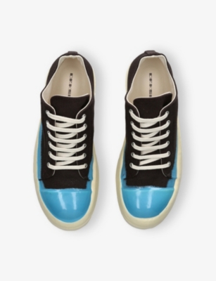 DRKSHDW: Contrast-Toe Denim Trainers