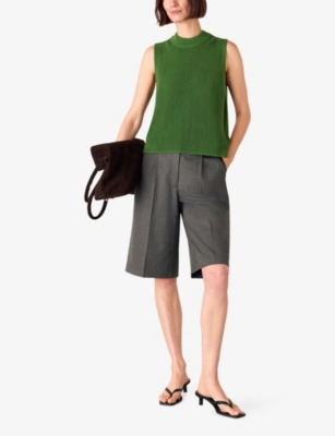 WHISTLES: High-Neck Ribbed Cotton Tank