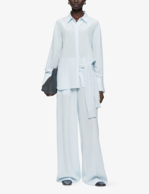 JOSEPH: Bold Relaxed-Fit Silk-Crepe Blouse