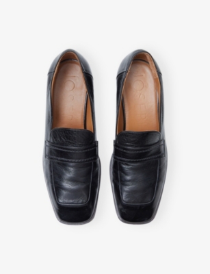 JOSEPH: Square-Toe Leather Loafers