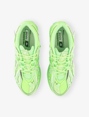 New Balance Mesh Reflective Rubber Sole Sneakers In Green