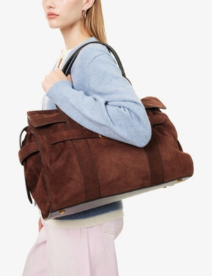 Marc Jacobs Womens Dark Brown Dakota Buckle-belt Leather Tote Bag In Brown