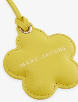 Marc Jacobs Womens Daisy Mirror Leather Bag Charm Joy Yellow In Gold