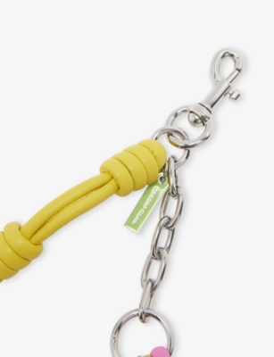 MARC JACOBS: The Mini Icon Chain Zinc And Leather Bag Charm