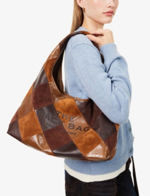 Marc Jacobs Womens Brown Multi The Sack Patch Leather Shoulder Bag In Multi