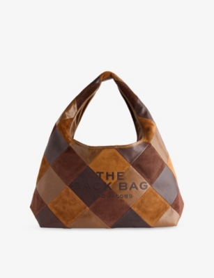 Marc Jacobs Womens Brown Multi The Sack Patch Leather Shoulder Bag In Multi