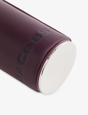 Marc Jacobs Womens Dark Plum The Lipstick Case Leather Bag Charm In Purple