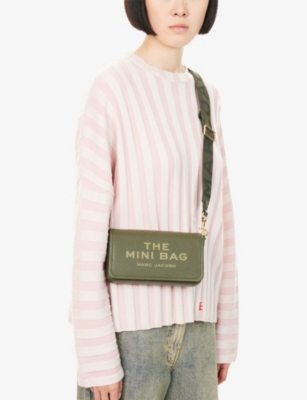 Marc Jacobs Womens Forest Green The Mini Leather Cross-body Bag In Green