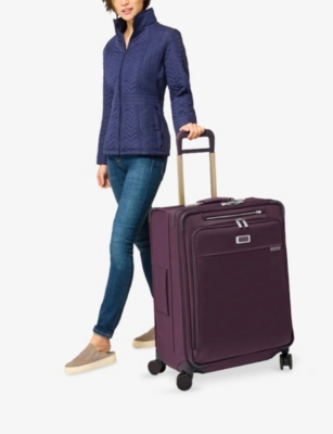 Briggs & Riley Plum Baseline Medium Expandable Spinner Suitcase 66cm In Purple