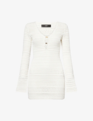 AMIRI: Crochet Mini Dress