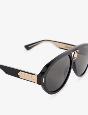 Amiri Mens Black Gold Sunset Acetate Sunglasses In Multi
