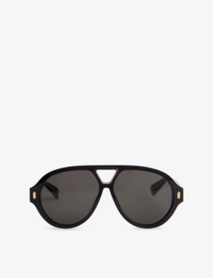 Amiri Mens Black Gold Sunset Acetate Sunglasses In Multi