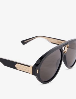 AMIRI: Sunset Aviator-Frame Acetate Sunglasses