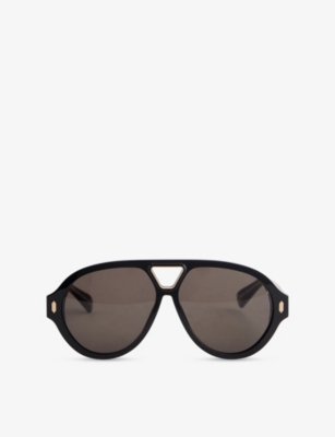 AMIRI: Sunset Aviator-Frame Acetate Sunglasses