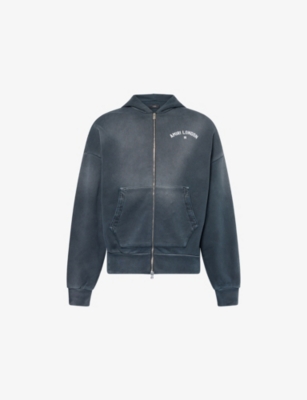 AMIRI: London Text-Print Cotton-Jersey Hoody