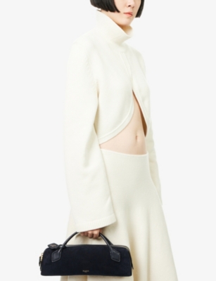 Alaïa Womens 537 - Minuit Le Teckel Medium Leather Shoulder Bag