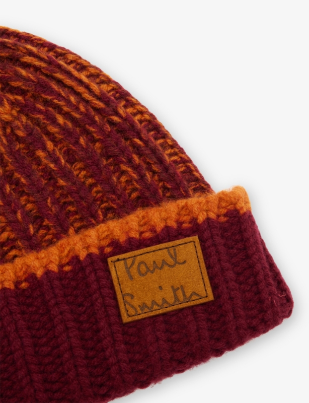 Logo-Embroidered Knitted Wool Beanie Hat