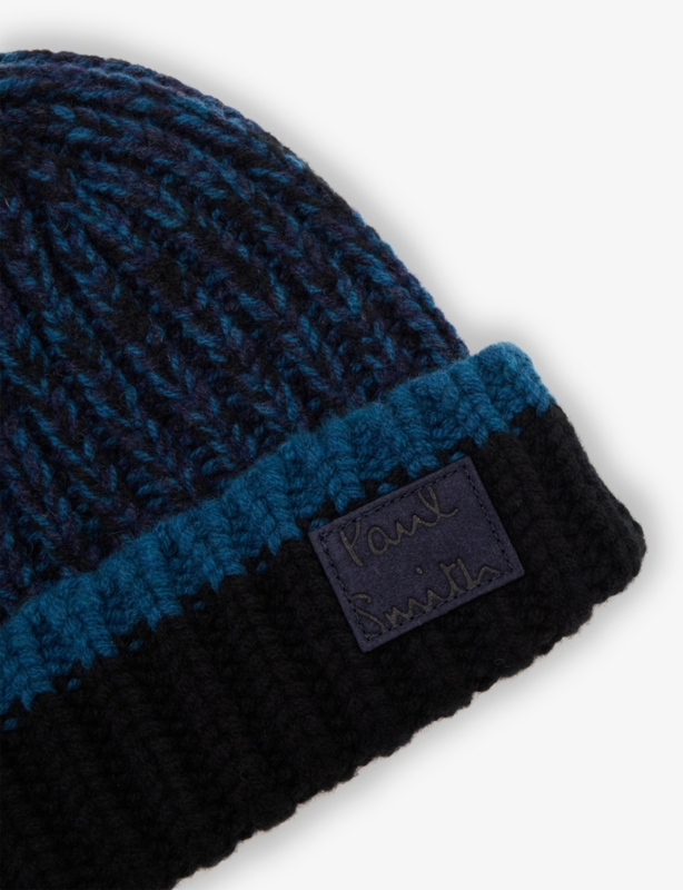 Logo-Embroidered Knitted Wool Beanie Hat