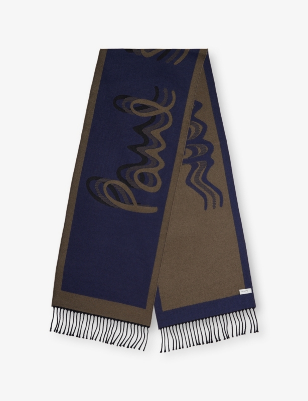 Stack Logo Wool Blend Scarf