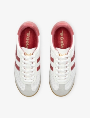 Gola Womens White/comb Tornado Zephyr Mesh Trainers Eur 41 / 8 Uk In Animal Print