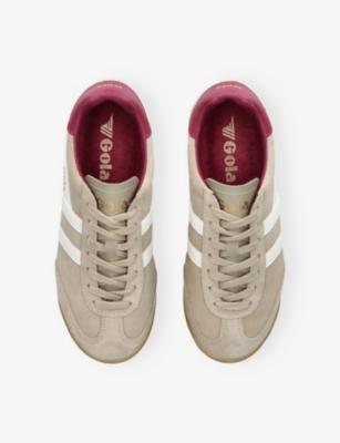 Gola Womens Bone/comb Torpedo Suede Trainers Eur 39 / 6 Uk In Brown