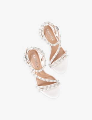 CARVELA: Felice Satin Heeled Sandals