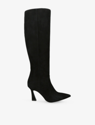 Stuart Weitzman Vinnie Leather Knee-high Boots In Black