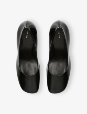 THE ROW: Penelope 90 Leather Pumps