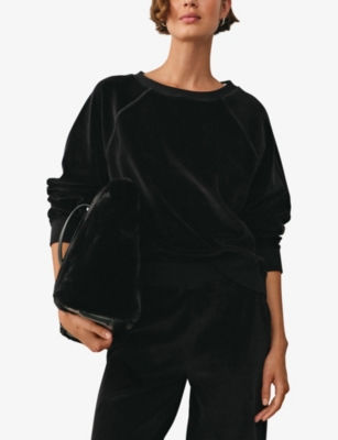 THE WHITE COMPANY: Relaxed-Fit Velour Cotton-Blend Sweatshirt