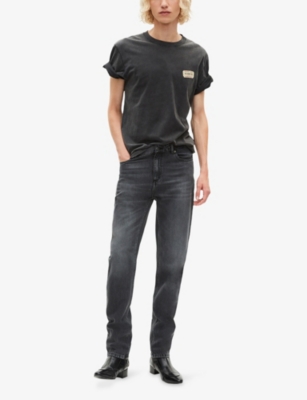 The Kooples Mens Ecru Concert Ticket-print Regular-fit Cotton-jersey T-shirt Xl In Black