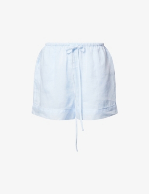 Dissh Womens Cornflower Kai Drawstring Woven Shorts In Blue
