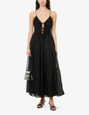 DISSH: Marnie Sleeveless Ramie Midi Dress