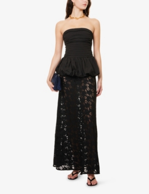 DISSH: Loula Sheer Lace Maxi Skirt