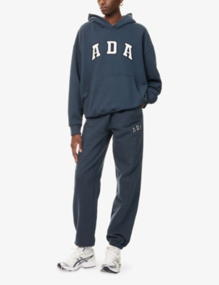 ADANOLA: Logo-Embroidered Cotton Jogging Bottoms