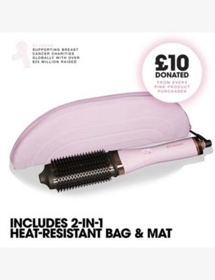 GHD: ghd Duet Blowdry Charity Limited Edition Hair Dryer Brush in Pink Sorbet