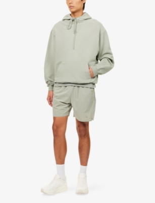 247 By Represent Mens Sage Logo-print Oversized Cotton-jersey Hoody Xl In Green