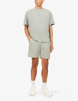 247 By Represent Mens Sage Logo-print Oversized Jersey T-shirt In Green