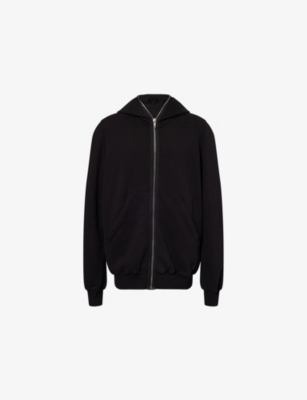 Rick Owens Drkshdw Mens Black Jumbo Gimp Relaxed-fit Cotton-jersey Hoody